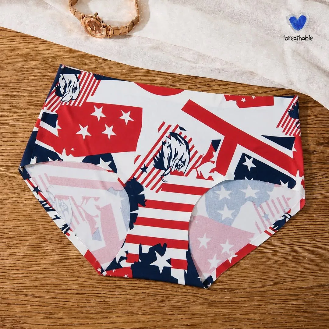 Extra Comfortable Seamless Printed Panty - Ammerian Flag