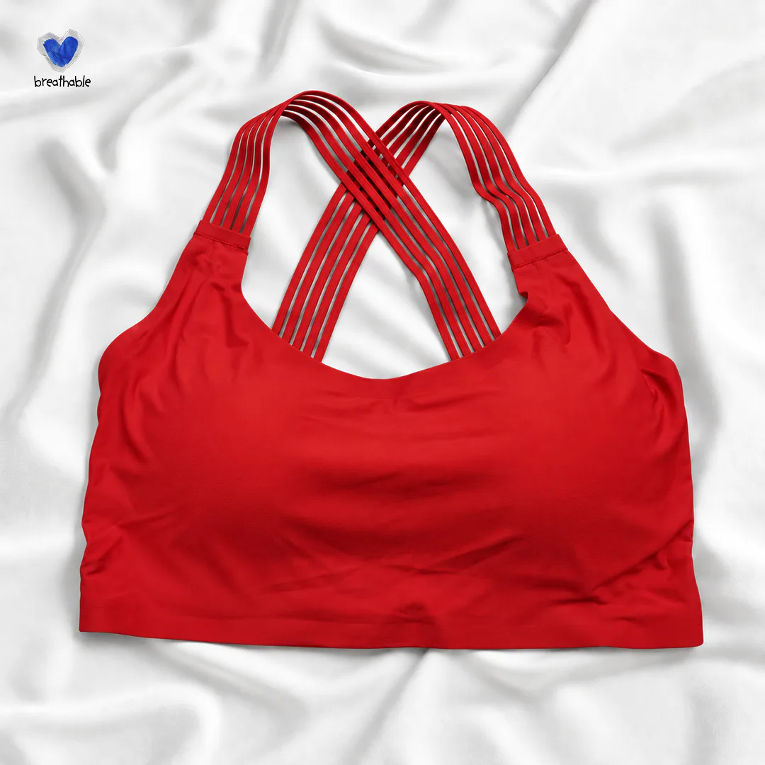 Breathable Comfort Cross Belt Seamless Bra